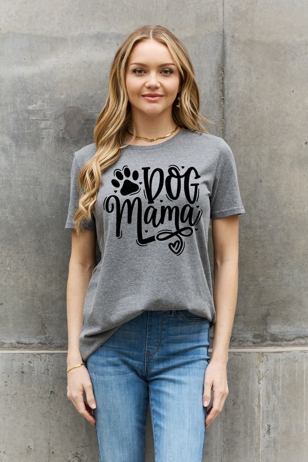 Simply Love DOG MAMA Graphic Cotton T-Shirt