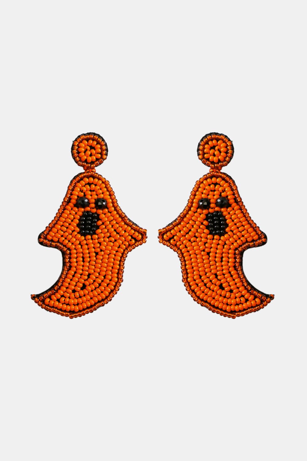 Ghost Shape Beaded Dangle Earrings B814