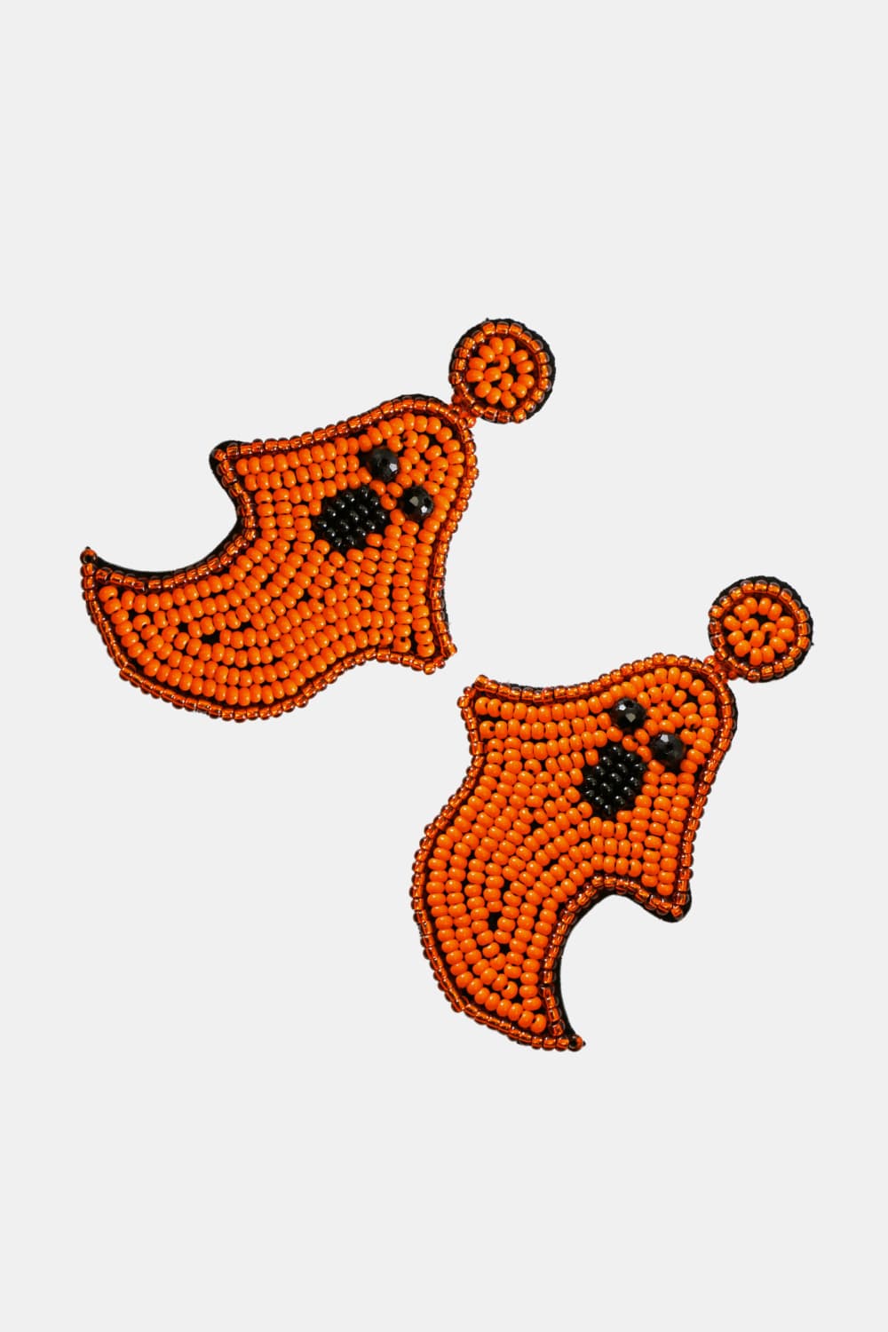 Ghost Shape Beaded Dangle Earrings B814